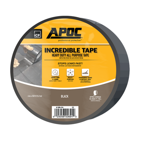 APOC<sup>®</sup> Black Tape Heavy Duty All Purpose Tape & Sealant
